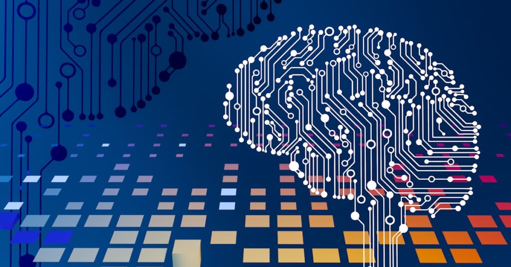 AI search visibility audit concept showing digital data and search results